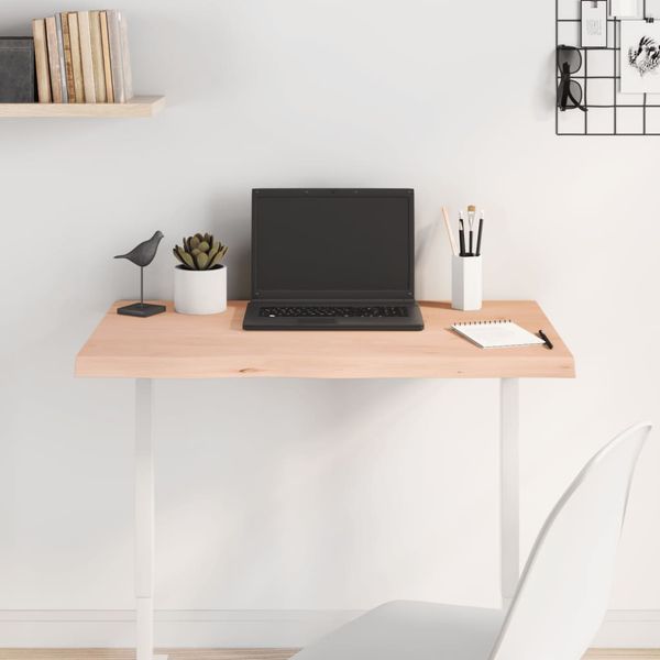 vidaXL Stolová doska 80x60x(2-4) cm neošetrený dubový masív