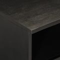 vidaXL TV skrinka, čierna 70x33x46 cm, mangový masív