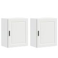 vidaXL kuchynské nástenné skrinky 2 ks "Porto" White Engineered Wood