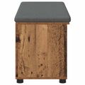 vidaXL Predsieňová lavica s vankúšom Staré drevo 100 x 38 x 46 cm