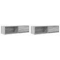 vidaXL TV skrinky 2 ks Grey Sonoma 100x31x25,5 cm Engineered Wood