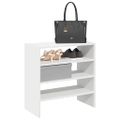 vidaXL Stojany na topánky 2 ks stohovateľné biele 60x30x30,5 cm