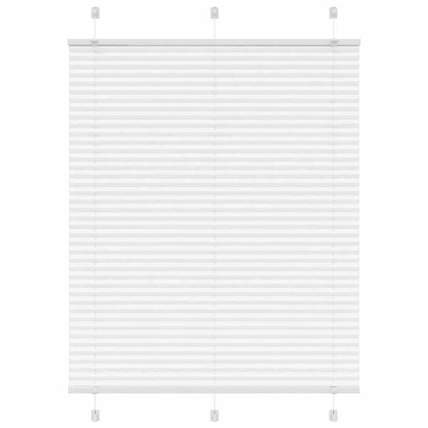 vidaXL plisovaná roleta biela 110x150 cm šírka látky 109,4 cm