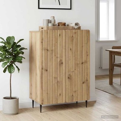 vidaXL Servírovacia skriňa Dub artisan 66 x 34,5 x 92 cm