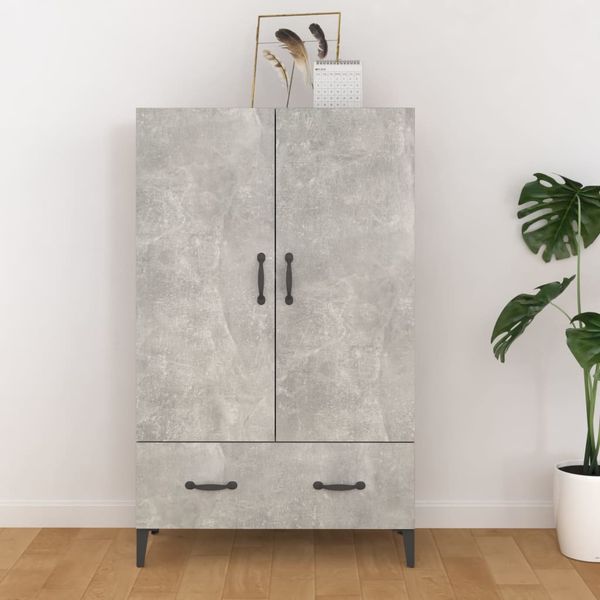 vidaXL Komoda betónovo sivá 70x31x115 cm spracované drevo