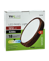TR-154 LED panel 18W 1512lm 4200K dekor drevo - kruhový prisadený Trixline