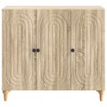 vidaXL Servírovacia skriňa Dub sonoma 89 x 34,5 x 80 cm