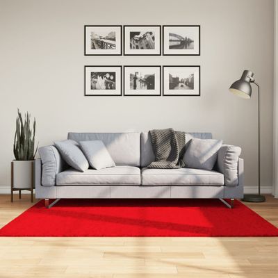 vidaXL Koberec OVIEDO, krátky vlas, červený 120x170 cm
