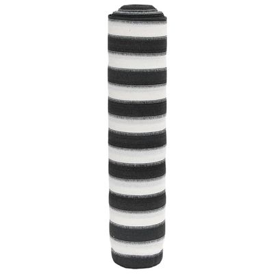 vidaXL Tieniaca sieť antracitovo-biela 1,2x10 m HDPE 195 g/m²