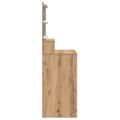 vidaXL Toaletný stolík Remeselný dub 80 x 41 x 134,5 cm
