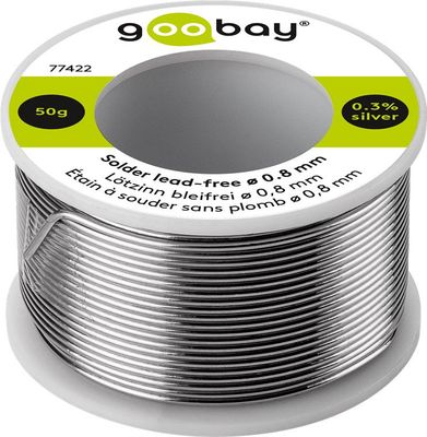 Cín 0,8 mm 50 g 99,3%Sn 0,7%Cu GOOBAY 77422