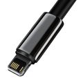 Baseus Tungsten Gold kábel USB na iP 2,4A 2 m (čierny)