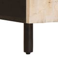 vidaXL Nočný stolík Biela 50 x 33 x 62 cm Masívne mango drevo