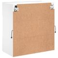vidaXL TV nástenná skrinka s LED svetlami biela 58,5x30x60,5 cm