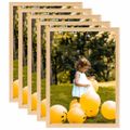 vidaXL Fotorámiky na stenu, koláž 5 ks, bledý dub 42x59,4 cm