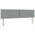 vidaXL Posteľ s pružinovým rámom Svetlosivá 200 x 180 cm látka