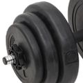 vidaXL Obojručná a jednoručná činka so závažiami 60 kg
