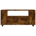 vidaXL TV skrinka dymový dub 102x34,5x43 cm kompozitné drevo