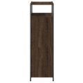 vidaXL Botník hnedý dub 60x34x112 cm kompozitné drevo