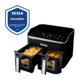 TESLA AirCook DualHeat QD464 XXL - multifunkčná duálna digitálna horúcovzdušná fritéza - s kozmetickou chybou