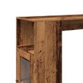 vidaXL Barový stôl s policami staré drevo 101x40x103,5cm kompoz. drevo