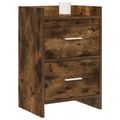 vidaXL Nočné stolíky Dymový dub 40 x 30 x 60 cm Kompozitné drevo