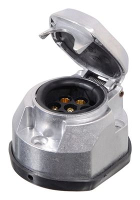 Zásuvka ťažného zariadenia Compass 07451 7 pólov ALU s tesnením