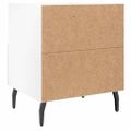 vidaXL Nočné stolíky 2 ks lesklé biele 40x35x47,5 cm kompozitné drevo