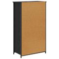 vidaXL Highboard Čierny dub 62 x 32 x 106,5 cm Kompozitné drevo