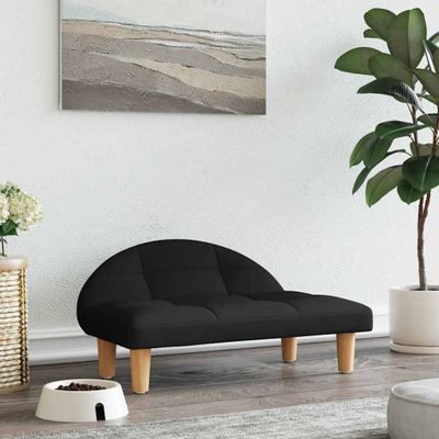 vidaXL Pelech pre psa čierny 70x52x30 cm látka