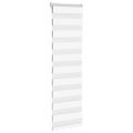 vidaXL Zebra roleta biela 40x100 cm šírka látky 35,9 cm polyester