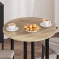 vidaXL Vrchná doska Ø 70 x 1,5 cm Okrúhly Kompozitné drevo Dub sonoma