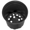 vidaXL Kulatý kvetináč 50 ks Čierna Ø 15 x 13 cm Plast