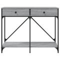 vidaXL Konzolový stolík sivý sonoma 100x39x78,5 cm kompozitné drevo