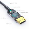 PremiumCord 8K DP 1.4 optický 10m optický AOC kabel, DisplayPort 1.4, 8K 60Hz, 32,4 Gb/s, OM3, pozlacené konektory, 10 m