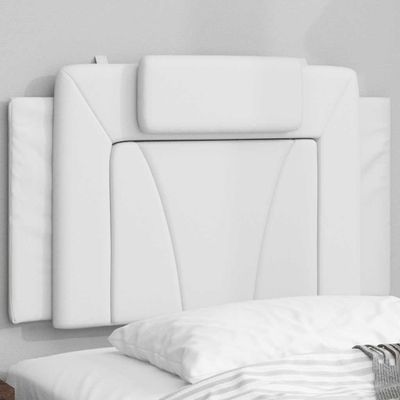 vidaXL Vankúš na čelo postele Viana biely 80 cm umelá koža