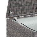 vidaXL Záhradný úložný box, sivý 120x50x60 cm, polyratan