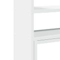 vidaXL Stolový organizér nastaviteľný biely 40x17x41 cm kompozit.drevo