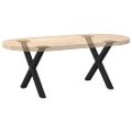 vidaXL Nohy konferenčného stolíka v tvare X, 2 ks, čierne, 50 x (42-43) cm, oceľové