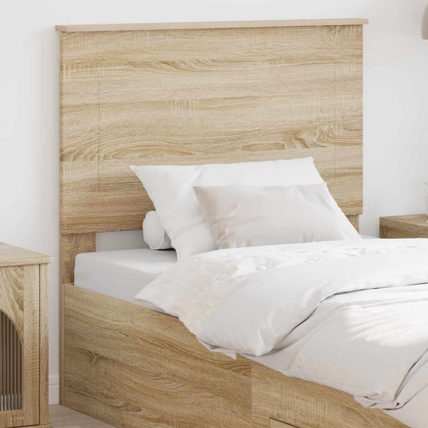 vidaXL Zadné čelo Sonoma dub 100 cm Konštruované drevo