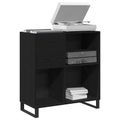vidaXL Skrinka na gramofónové platne Čierny dub 84,5 x 38 x 89 cm