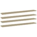 vidaXL Prídavné police 4 ks, dub sonoma 80x10x1,5 cm, kompozitné drevo