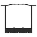 vidaXL Vyvýšený záhon s mriežkou a strechou Čierna 169 x 40 x 123 cm