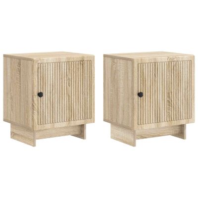 vidaXL Nočný stolík 2 pcs Dub sonoma 43 x 34,5 x 50 cm