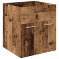 VidaXL drezová skrinka so vstavaným umývadlom a batériou Old Wood