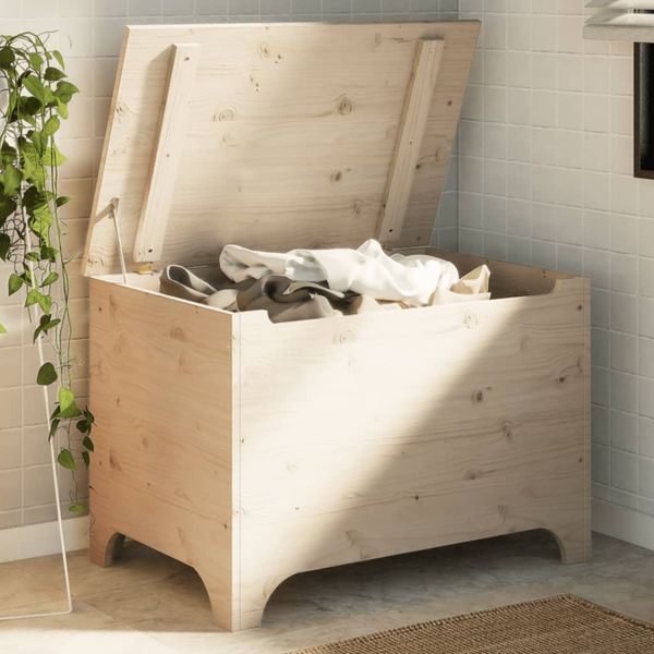 vidaXL Úložný box s vekom RANA 80x49x54 cm borovicový masív