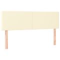 vidaXL Boxspring posteľ s matracom krémová 140x190 cm umelá koža