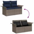 vidaXL Súprava záhradných pohoviek 8 ks Poly ratan