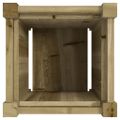 vidaXL Záhradný kvetináč 31x31x31 cm impregnovaná borovica