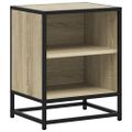 vidaXL Nočné stolíky 2 ks dub sonoma 40x31x50 cm kompozitné drevo+kov